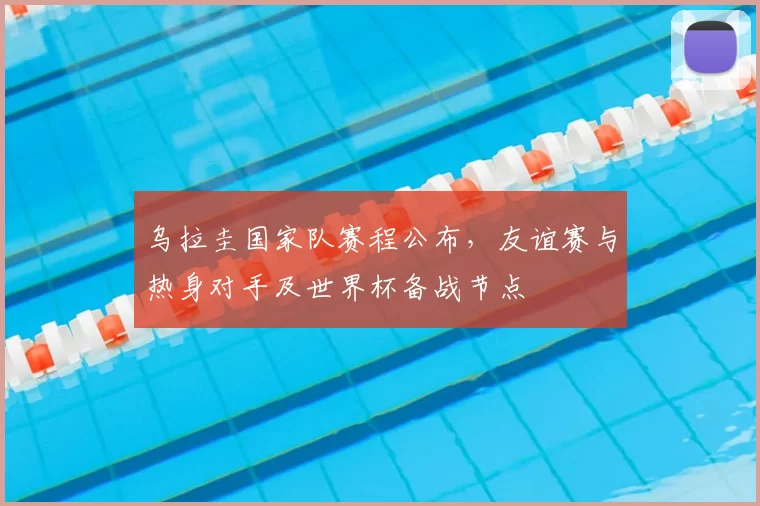 乌拉圭国家队赛程公布，友谊赛与热身对手及世界杯备战节点